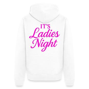Sa Soirée des Dames - Veste à capuche bio Premium Unisexe - blanc - Dos - Thijin (182cm)