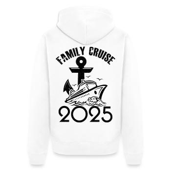Croisière famille 2025 - Veste à capuche bio Premium Unisexe - blanc - Dos - Thijin (182cm)