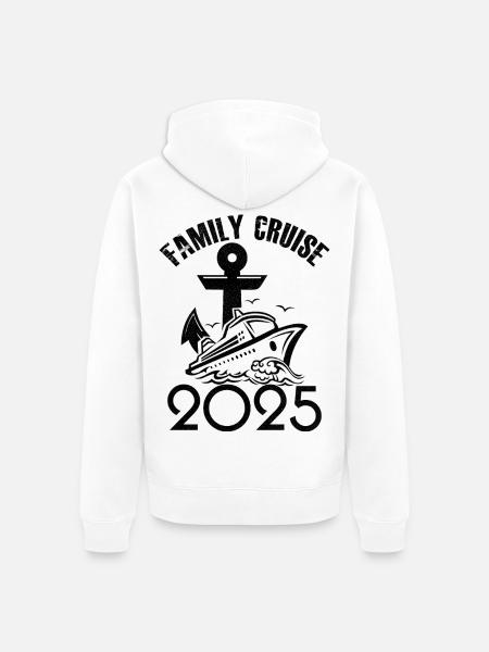 Family cruise 2025 - Unisex Premium Organic Zip Hoodie - white