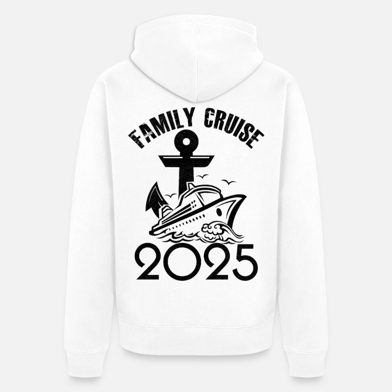Familienkreuzfahrt 2025 - Unisex Premium Bio Zip Hoodie - Weiß