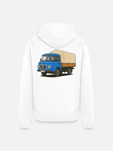 Plateau Est - Veste à capuche bio Premium Unisexe - blanc