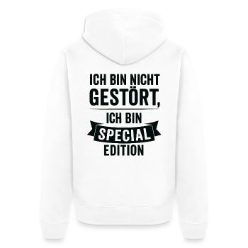 Je suis édition spéciale - Veste à capuche bio Premium Unisexe - blanc - Dos - Thijin (182cm)