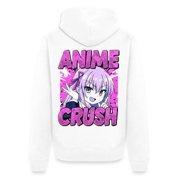 ANIME CRUSH - Pink Manga Otaku Vibes - Veste à capuche bio Premium Unisexe - blanc - Dos - Thijin (182cm)