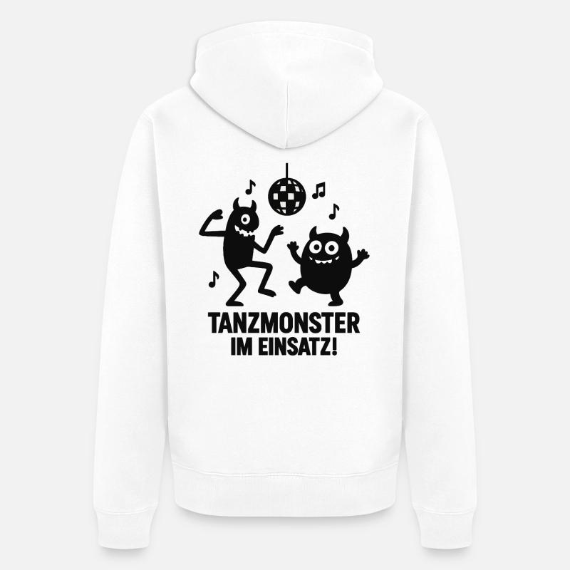 Dance Monster Insert Disco - Veste à capuche bio Premium Unisexe - blanc