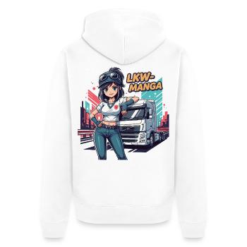Manga de camion - Veste à capuche bio Premium Unisexe - blanc - Dos - Thijin (182cm)