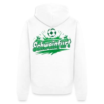Schweinfurt Football Merchandise - Unisex Premium Organic Zip Hoodie - white - Back - Thijin (182cm)