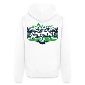Schweinfurt Football Tshirt Autocollant Autocollant Shir - Veste à capuche bio Premium Unisexe - blanc - Dos - Thijin (182cm)