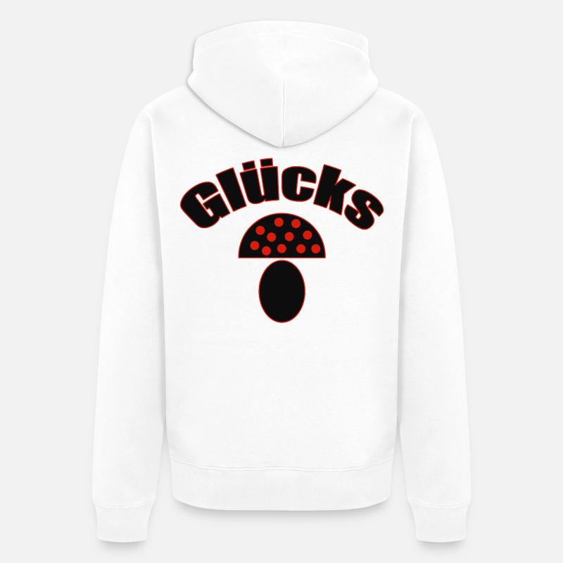 Lucky Guy - Talisman moderne et chanceux - Veste à capuche bio Premium Unisexe - blanc