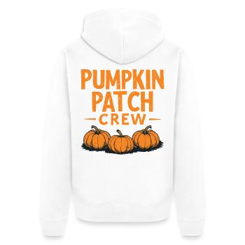 Pumpkin Patch Crew - Dicton de citrouille - Veste à capuche bio Premium Unisexe - blanc - Dos - Thijin (182cm)