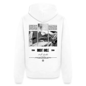 Kubanischer Ritter Anole Eidechse Besitzer Reptilienhalter - Unisex Premium Bio Zip Hoodie - Weiß - Hinten - Thijin (182cm)
