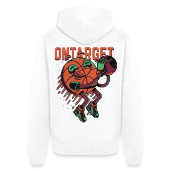 Basket Cartoon - Veste à capuche bio Premium Unisexe - blanc - Dos - Thijin (182cm)
