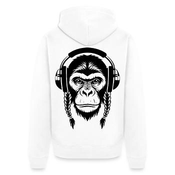 Chemise Urban Monkey Head Night Drive Edition - Veste à capuche bio Premium Unisexe - blanc - Dos - Thijin (182cm)