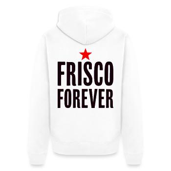 Frisco Forever San Francisco City Love - Veste à capuche bio Premium Unisexe - blanc - Dos - Thijin (182cm)