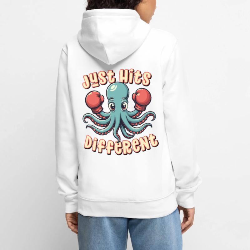 Frappe simplement différemment Veste à capuche bio Premium Unisexe
