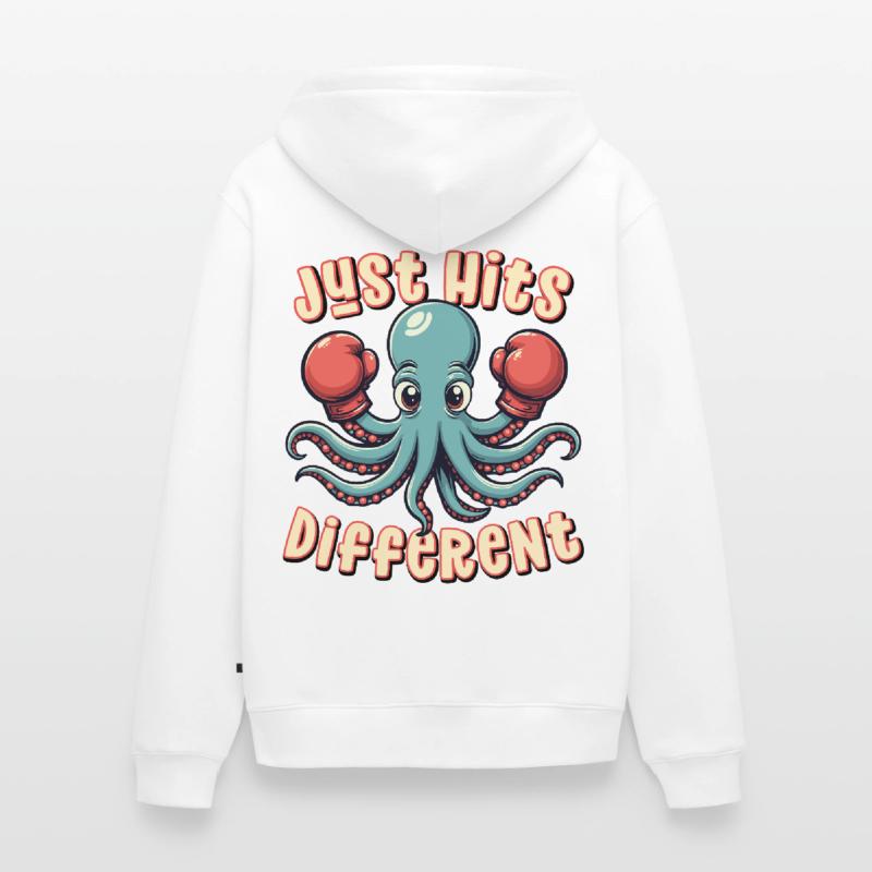 Frappe simplement différemment Veste à capuche bio Premium Unisexe