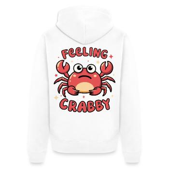 feeling crabby - Veste à capuche bio Premium Unisexe - blanc - Dos - Thijin (182cm)