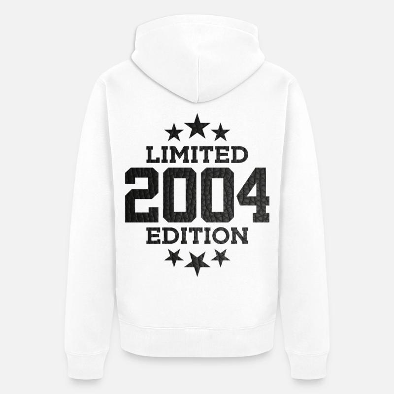 ÉDITION LIMITÉE 2004 22E ANNIVERSAIRE - Veste à capuche bio Premium Unisexe - blanc