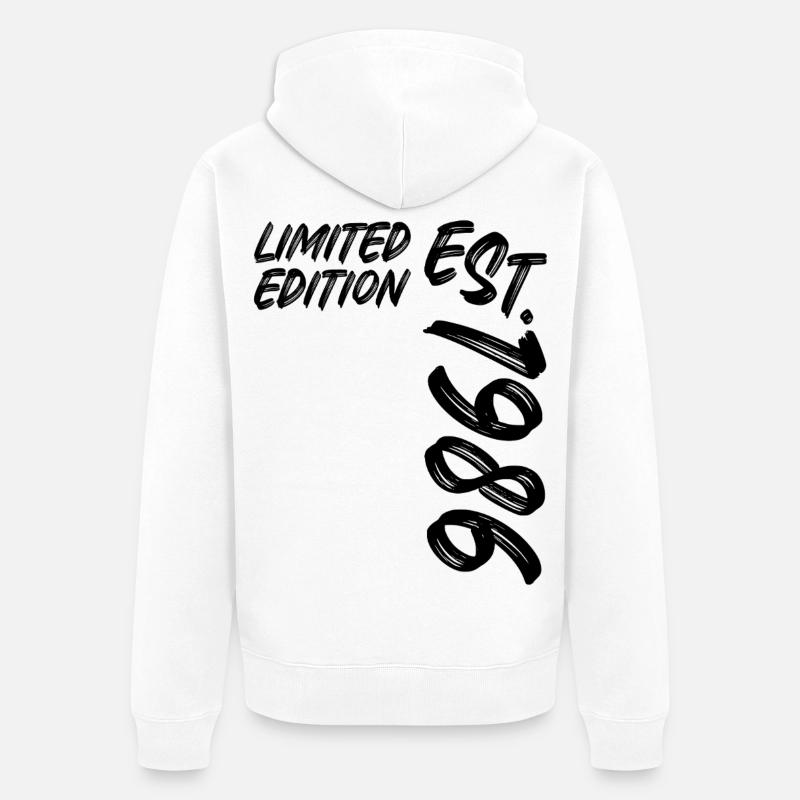 Édition limitée Est. 1986 - Veste à capuche bio Premium Unisexe - blanc
