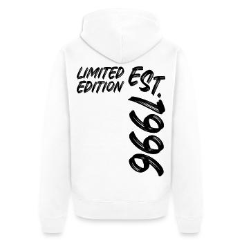 Édition limitée Est. 1996 - Veste à capuche bio Premium Unisexe - blanc - Dos - Thijin (182cm)