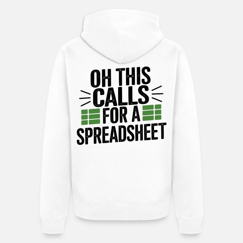 Oh, ça a besoin d’une table - Veste à capuche bio Premium Unisexe - blanc