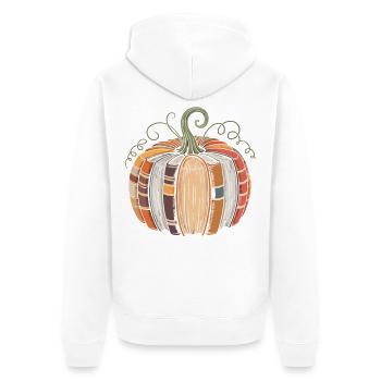 Livre citrouille pour rats de bibliothèque Livres citrouille - Veste à capuche bio Premium Unisexe - blanc - Dos - Thijin (182cm)