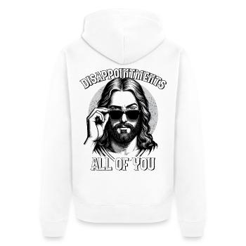 Jésus, Drôle Jésus-Christ, Catholique, Chrétien - Veste à capuche bio Premium Unisexe - blanc - Dos - Thijin (182cm)