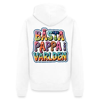 Bästa pappa i världen - Veste à capuche bio Premium Unisexe - blanc - Dos - Thijin (182cm)