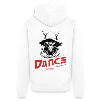 Red Dance Logo Energy - Unisex Premium Organic Zip Hoodie - white - Back - Thijin (182cm)