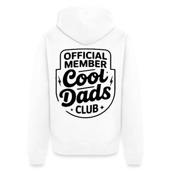 Official Member – Cool Dads Club - Unisex Premium Organic Zip Hoodie - white - Back - Thijin (182cm)
