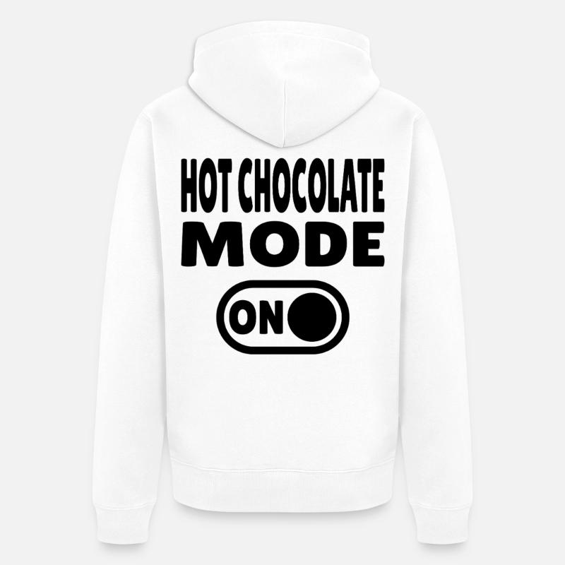 Mode HotchocolateONBLK - Veste à capuche bio Premium Unisexe - blanc