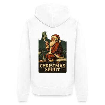 christmas spirit - Veste à capuche bio Premium Unisexe - blanc - Dos - Thijin (182cm)