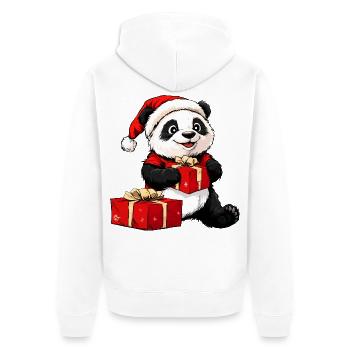 Panda Santa Claus - Veste à capuche bio Premium Unisexe - blanc - Dos - Thijin (182cm)