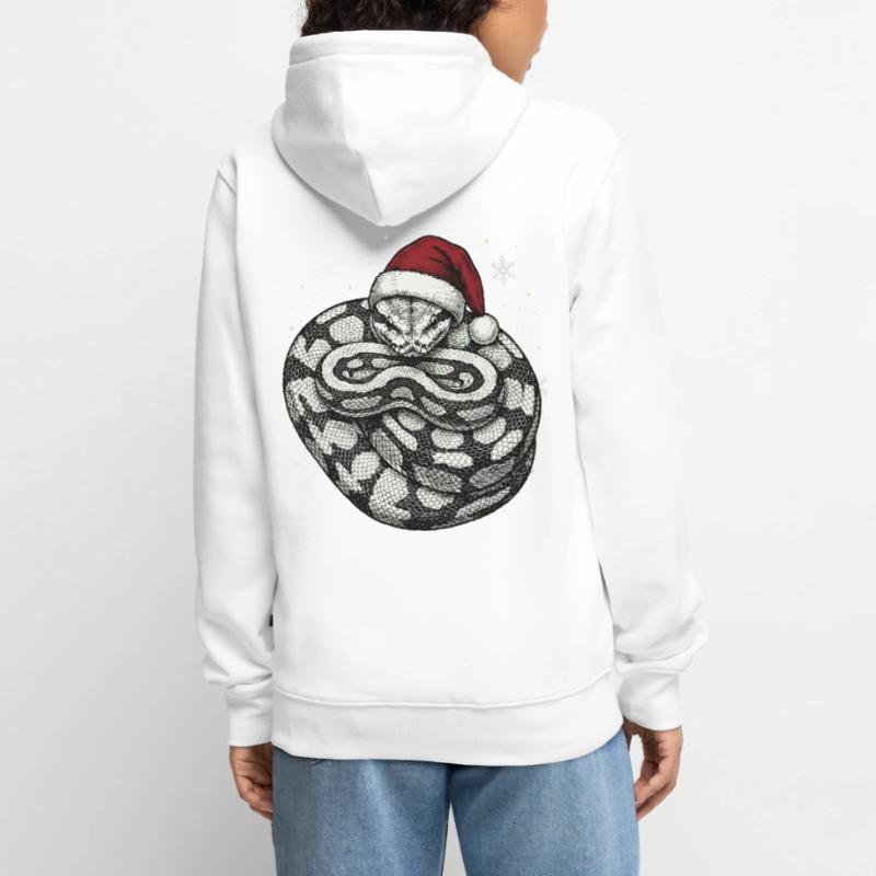 Serpent roi python roi de Noël Python boule Veste à capuche bio Premium Unisexe