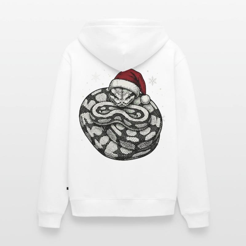 Serpent roi python roi de Noël Python boule Veste à capuche bio Premium Unisexe
