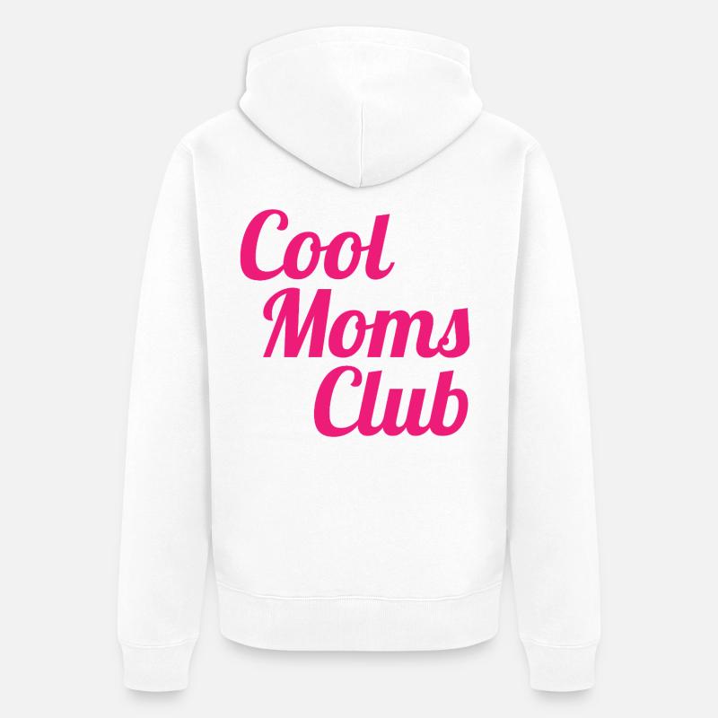 Club des mamans cool - Veste à capuche bio Premium Unisexe - blanc
