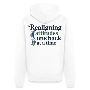 Chiropractor Spines Are My Specialty Professional  - Unisex Premium Organic Zip Hoodie - white - Back - Thijin (182cm)