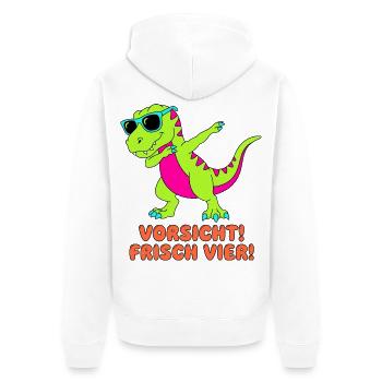 Méfiez-vous du Fresh Four qui fait du dab à Dino - Veste à capuche bio Premium Unisexe - blanc - Dos - Thijin (182cm)