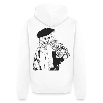 M. VOLE VOTRE FILLE - Veste à capuche bio Premium Unisexe - blanc - Dos - Thijin (182cm)