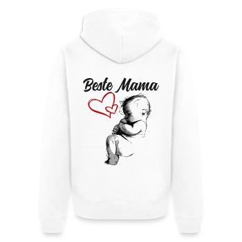 Meilleure maman - Veste à capuche bio Premium Unisexe - blanc - Dos - Thijin (182cm)