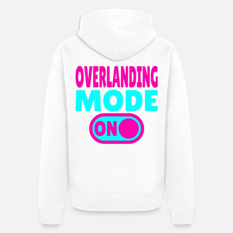 Mode Overlanding ACTIVÉ – Passer à l’aventure - Veste à capuche bio Premium Unisexe - blanc