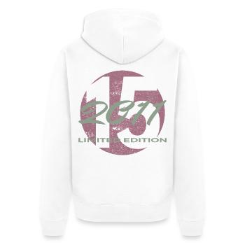 15. Geburtstag 2011 Jungen und Mädchen Geschenk - Unisex Premium Bio Zip Hoodie - Weiß - Hinten - Thijin (182cm)