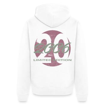 20e anniversaire 2006 cadeau pour hommes et femmes - Veste à capuche bio Premium Unisexe - blanc - Dos - Thijin (182cm)