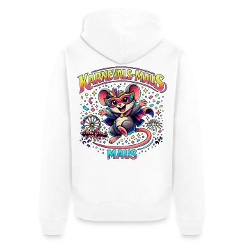 Carnival Mouse Carnival Costume Cute Gift - Unisex Premium Organic Zip Hoodie - white - Back - Thijin (182cm)