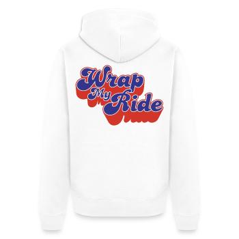 Wrap My Ride  - Veste à capuche bio Premium Unisexe - blanc - Dos - Thijin (182cm)
