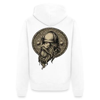 Légende viking viking marin Odin Raven Fighter - Veste à capuche bio Premium Unisexe - blanc - Dos - Thijin (182cm)