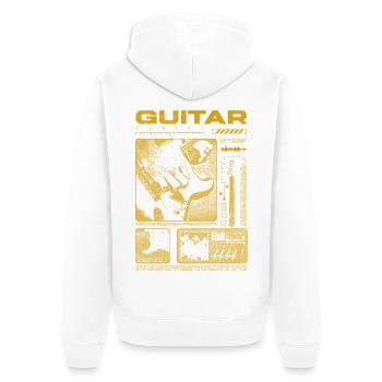 Guitariste Guitariste Rock Musicien streetwear - Veste à capuche bio Premium Unisexe - blanc - Dos - Thijin (182cm)