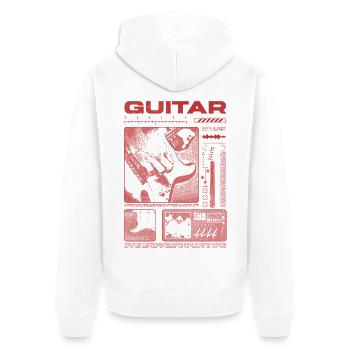 Guitariste Guitariste Rock Musicien streetwear - Veste à capuche bio Premium Unisexe - blanc - Dos - Thijin (182cm)