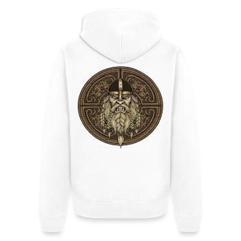 Légende viking viking marin Odin Raven Fighter - Veste à capuche bio Premium Unisexe - blanc - Dos - Thijin (182cm)