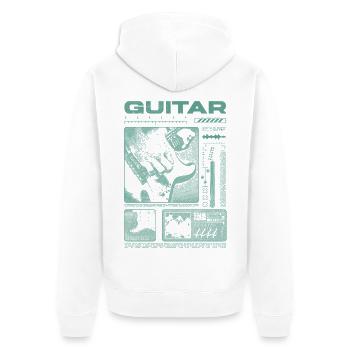 Guitariste Guitariste Rock Musicien streetwear - Veste à capuche bio Premium Unisexe - blanc - Dos - Thijin (182cm)