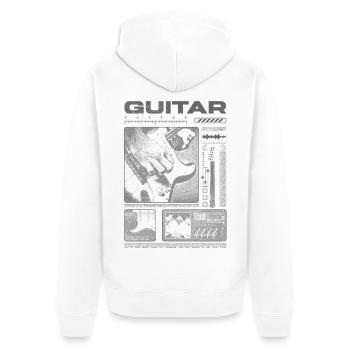 Guitariste Guitariste Rock Musicien streetwear - Veste à capuche bio Premium Unisexe - blanc - Dos - Thijin (182cm)